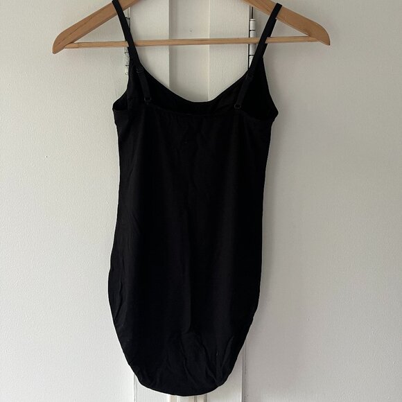 Baserange Bamboo Corset Bodysuit Leotard - Black - Size M - Picture 2 of 7